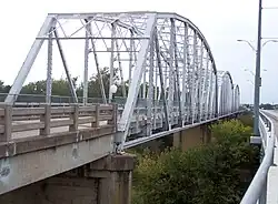 Historic Colorado River bridge at Bastrop, Texas