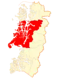 Location of the Commune of Aysén in Aysén del General Carlos Ibáñez del Campo Region