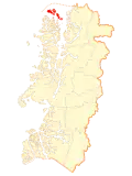 Location of the Commune of Guaitecas in Aysén del General Carlos Ibáñez del Campo Region