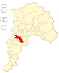 Location of the Limache commune in the Valparaíso Region