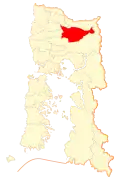 Location of Puerto Octay commune in Los Lagos Region