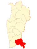 Map of Salamanca in the Coquimbo Region