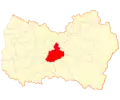Map of the commune of San Vicente in O'Higgins Region
