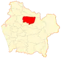 Map of Victoria commune in the La Araucanía Region