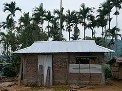 Concrete+brick house under construction