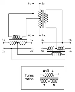 Belevitch's implementation of the 6-port ideal conference network