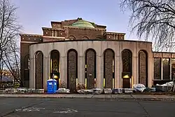 View of the synagogue from the top of the hill