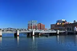 The bridge in 2010, looking towards South Boston