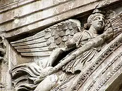 Spandrel over main arch