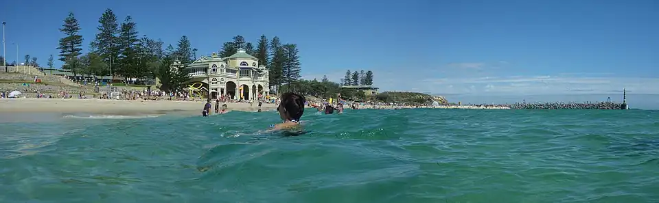 Swimming at Cottesloe Beach
