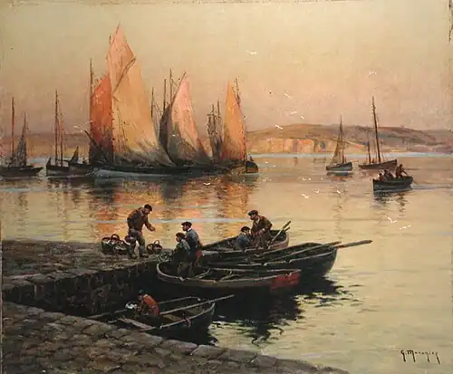 Sunset, oil on canvas, private collection.