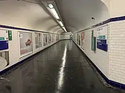 Corridors in the station