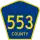 County Route 553 marker