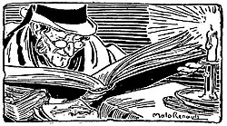 Detail from the cover of Yann ar Floc'h's Koñchennou eus Bro ar Ster Aon (1950)