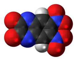Space-filling model of DNQX