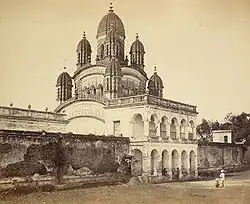 Photograph of Ramnath Temple from "Views of Calcutta and Barrackpore," taken by Samuel Bourne.