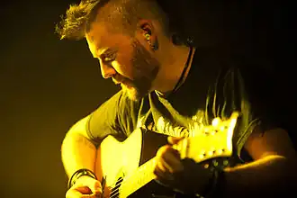 Stewart performing with Seether at Incirlik Air Base, Adana, Turkey in March 19, 2012