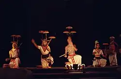 Plate spinning and dance in Sri Lanka