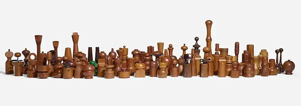 Peppermill and Salt Shaker designs, 1950s-1970s
