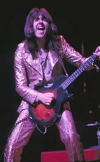 Peverett performing in 1973