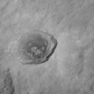 Oblique MESSENGER NAC image