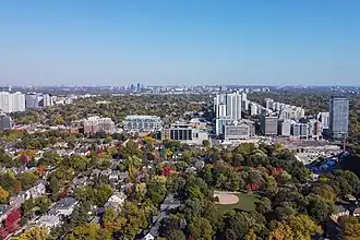 Skyline of Davisville Village, 2024