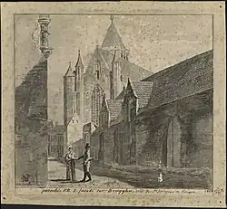 St. James's Church, drawing by Séraphin Vermote, 1813 (Groeningemuseum)