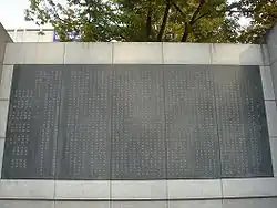 The Korean Declaration of Independence on display at Tapgol Park, Seoul