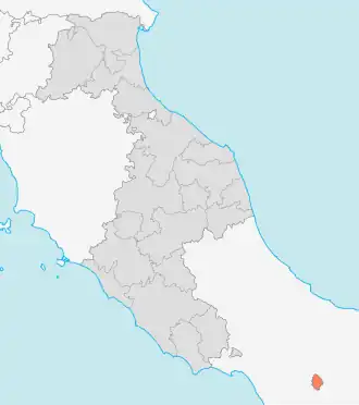 Benevento within the Papal States, 1833