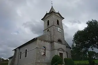 The church in Denezières