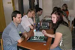 Players at a Reversi tournament