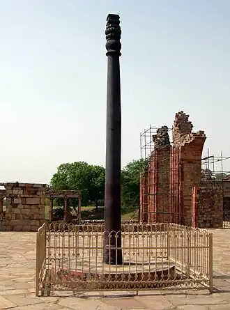 Image 1Ancient India was an early leader in metallurgy, as evidenced by the wrought iron Pillar of Delhi. (from Science in the ancient world)