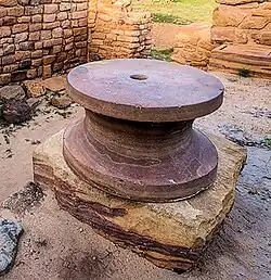 Polished pillar base, Dholavira, circa 3000-2000 BCE.[35]