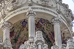 Mosaic in the ceiling of the Tempietto
