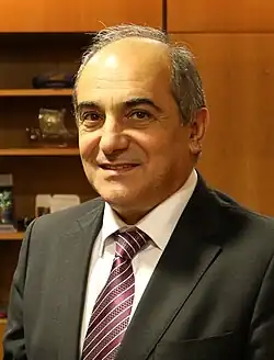 Demetris Syllouris, expelled DISY MP (2001–2004), president of the DISY splinter party EVROKO (2005–2016) and former President of the House of Representatives (2016–2020).