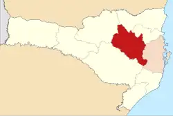 Location of the diocese. Metropolitan archdiocese in pink.