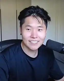 photo of disguised toast on a livestream in his room