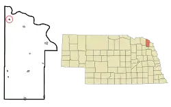Location of Maskell, Nebraska