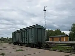 Freight wagon at Dobele station