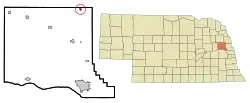 Location of Uehling, Nebraska