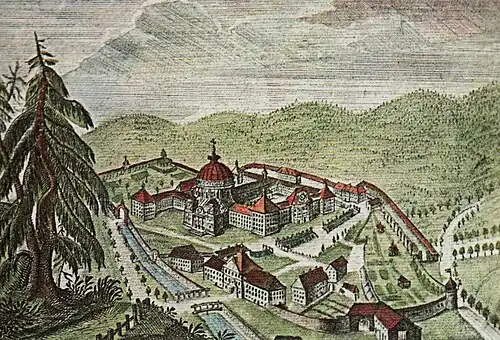 Painting of the Abbey, 1783