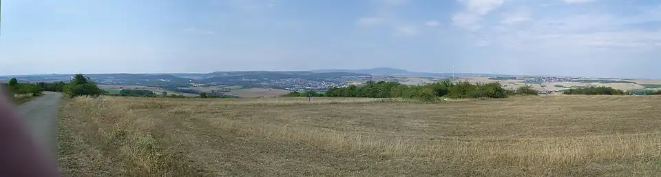 View of the Eisenberg basin, Donnersberg in the background