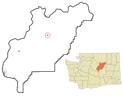 Location of Mansfield, Washington