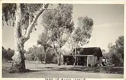 Charlie Meyers saddlery on what is now the Todd Mall, c.1930s