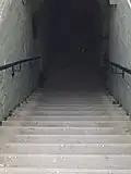 Stairs to the tunnel
