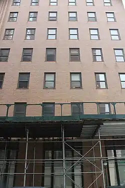 The southern section of the Bridge Street facade