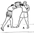 Cross – in counter-punch with a looping