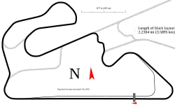 Layout of the Dubai Autodrome