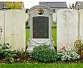 Gravestones including a Belgian grave.