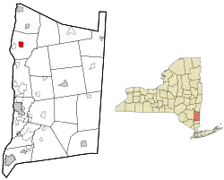 Location of Rhinebeck, New York